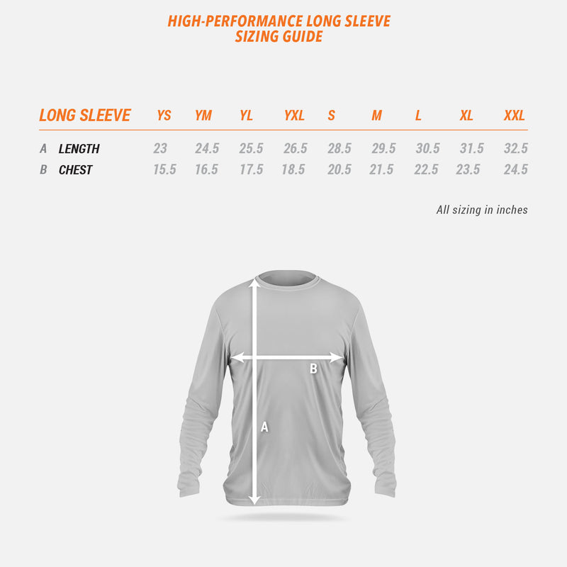 High-Performance Long Sleeve Sizing Guide